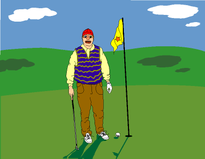 Golfer Illustration