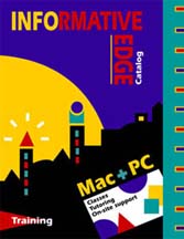 catalog cover for computer training company